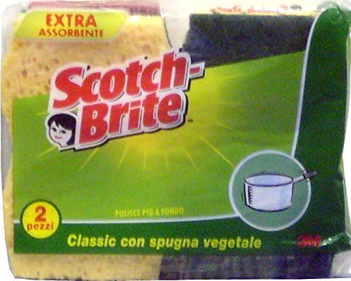 15 x SCOTCH BRITE Spugna Extra Assorbente Classica 2 Pezzi