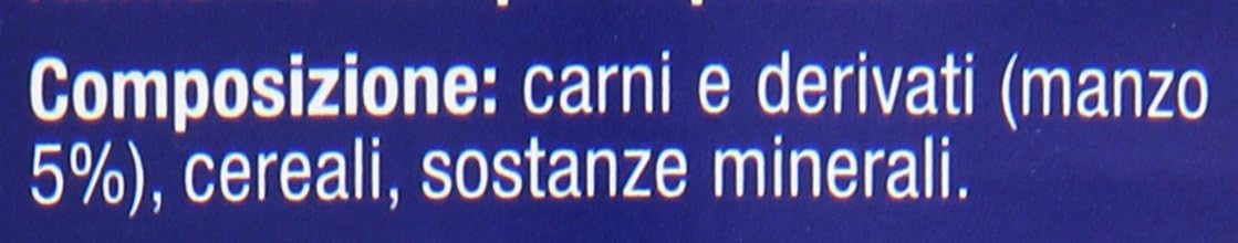 Migliorcane Alimento Completo per Cani Adulti, Bacconi con Manzo, Vitamine e Sali Minerali, 1250g