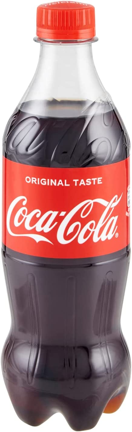 24 BOTTIGLIE COCA COLA ORIGINAL TASTE 450 ML BIBITA FRIZZANTE BEVANDA CLASSICA