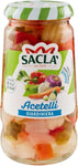 Saclà - Acetelli, Giardiniera, Verdure Miste all'Aceto di Vino - 12 pezzi da 290 g [3480 g]