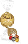 Lindt Lindor Praline di Cioccolato al Latte, Fondente, Bianco, Nocciola, Confezione da 44 in Scatola Regalo Maxi Boule Formato 550g