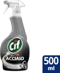 Cif Ultra Acciaio, Sgrassatore Cucina e Bagno, Formato 500 ml, Con Agenti Lucidanti, Non Lascia Aloni, Ideale su Calcare, Macchie d'Acqua e Unto