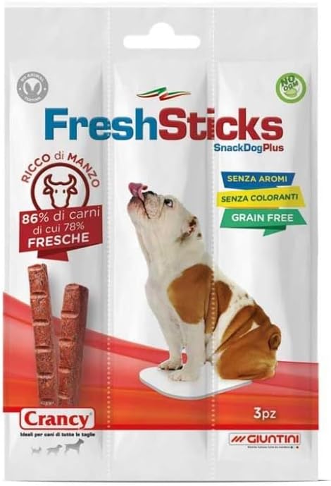 Giuntini Crancy Dog Fresh Sticks Manzo 30 x 10g