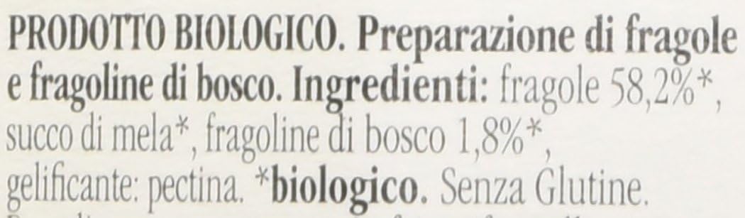 Rigoni Confettura Senza Zucchero Fragole, prodotto biologico - 3 pezzi da 250 g [750 g]