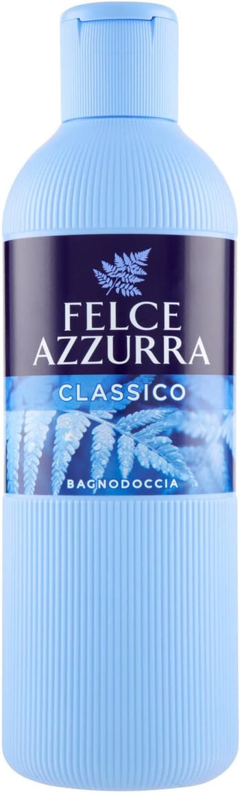 Felce Azzurra Bagnodoccia Classico, Idratante - 6 Confezioni da 650 ml - Totale: 3900 ml
