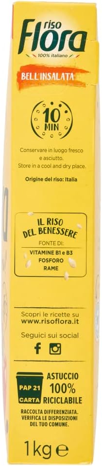 Flora Riso Bell'Insalata Ideale per Insalate di Riso, 1000g
