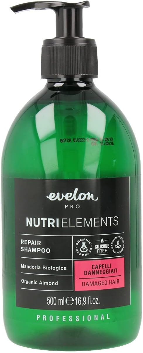 pro nutri elements reparador champú 500 ml, Evelon
