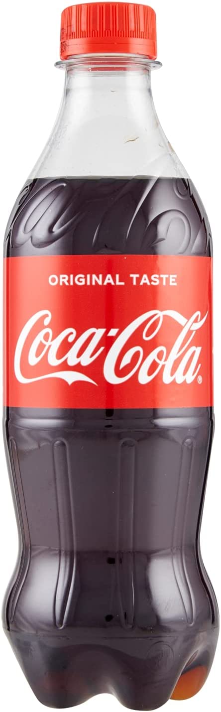 24 BOTTIGLIE COCA COLA ORIGINAL TASTE 450 ML BIBITA FRIZZANTE BEVANDA CLASSICA