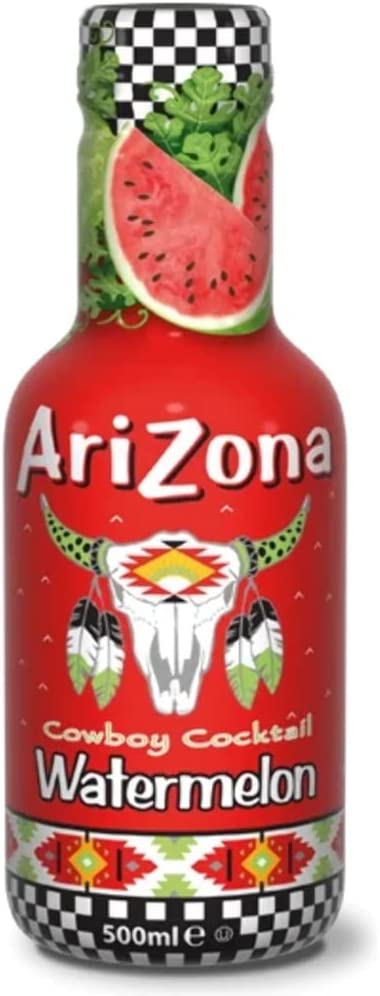 2x di Arizona - Cowboy Cocktail - Watermelon Fruit Juice Cocktail - Due Cocktail al Succo all'Anguria - 500ml