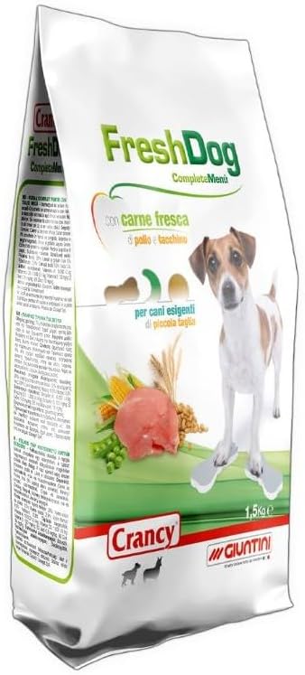 Giuntini Crancy FreshDog Mini per Cani di Piccola Taglia Mangime Completo