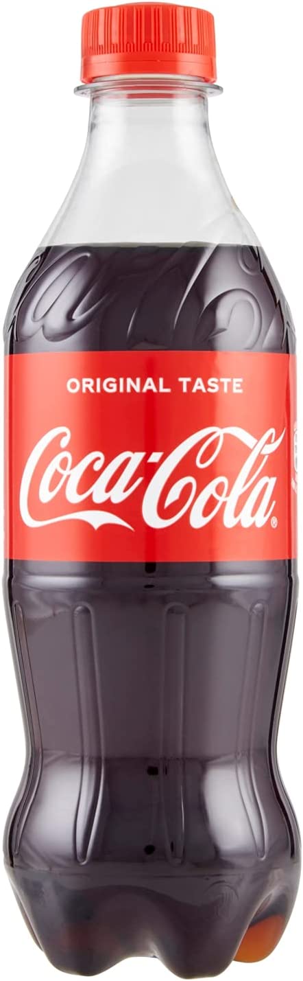 24 BOTTIGLIE COCA COLA ORIGINAL TASTE 450 ML BIBITA FRIZZANTE BEVANDA CLASSICA