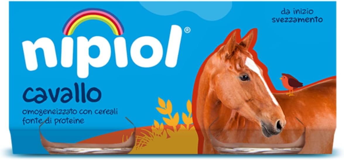 Nipiol Omogeneizzato Cavallo, 80 g, Confezione da 24