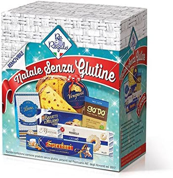 Confezione regalo natalizia "Natale Senza Glutine" con 6 prodotti:
