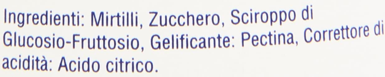 Santa Rosa - Confettura Extra Di Mirtilli, Tanta Frutta A Pezzettoni - 350 G