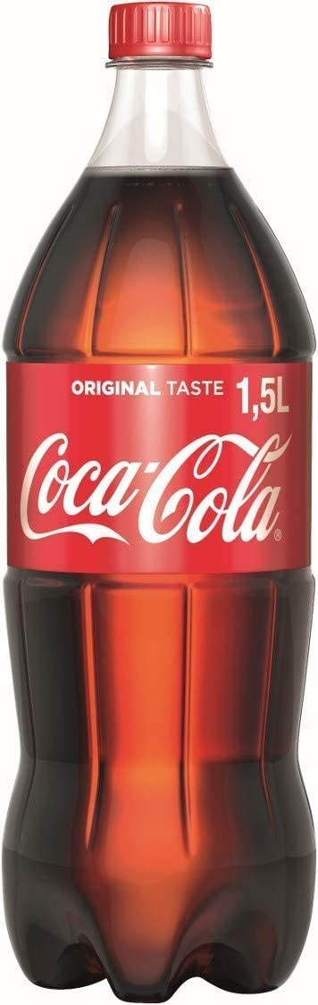 Coca-Cola Original Taste – 1 Bottiglia da 1.5 L, Tutto il Gusto Originale di Coca-Cola in bottiglia PET 100% Riciclabile, Bevanda Analcolica