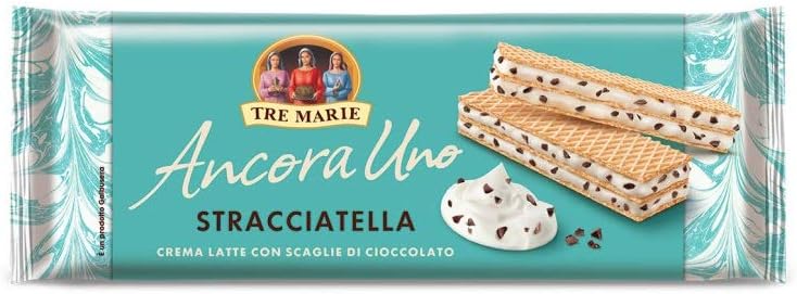 Tre Marie Ancora Uno Wafer Stracciatella waffle riempite di cioccolato al latte crema e cioccolato 140 g