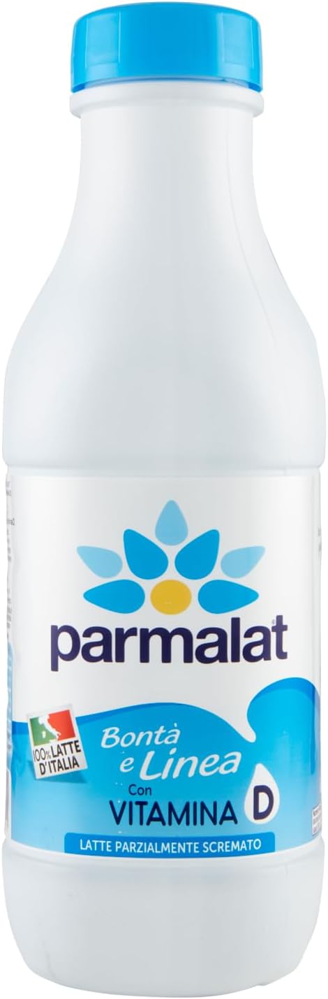 Parmalat Bontà e Linea, Latte UHT Parzialmente Scremato a Lunga Conservazione, con Vitamina D, 1L