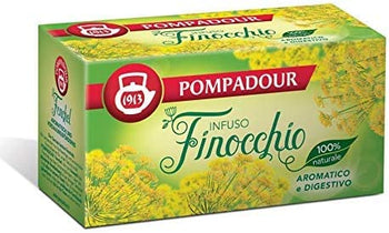 Pompadour 1913 Infuso al Finocchio Aromatico e Digestivo 100% Naturale - 1 x 20 Bustine di Tè (40 Grammi)