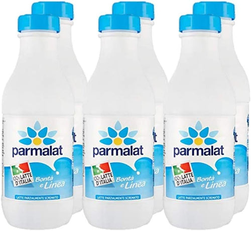 Parmalat Latte UHT Parzialmente Scremato, 6 x 1L