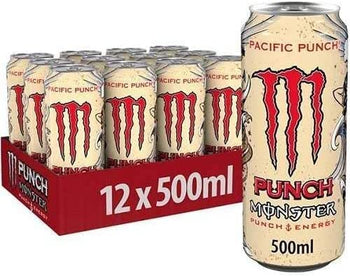 Monster Pacific Punch, bevanda energetica PMP 500 ml, confezione da 12