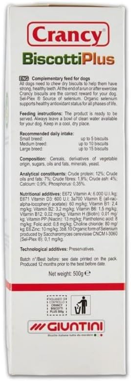 CRANCY Biscotti Cane - 500 gr