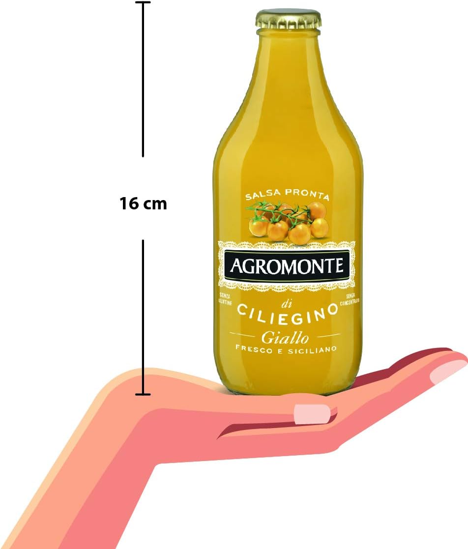 AGROMONTE Salsa Pronta di Pomodoro Ciliegino Giallo 330g (1)