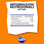 Fanta Aranciata Original Orange Drink PET 450ml Bevanda Gassata Bevanda 100% Arance Italiane 48x