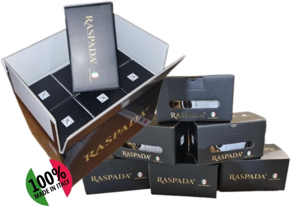 Raspada Taralli Artigianali Pugliesi fatti a mano autentici - Qualità pregiata Made in Italy (Calzone, Conf. 6 Astucci)