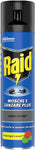 Raid Mosche e Zanzare Spray Insetticida, Antizanzare e Antimosche, Azione Rapida, 1 Confezione da 400 ml