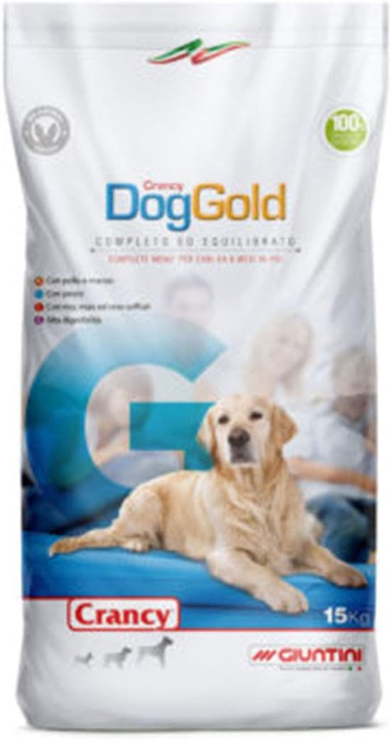 Giuntini Crancy Dog Gold 7.5kg Mangime Completo per Cani di Tutte Le Razze