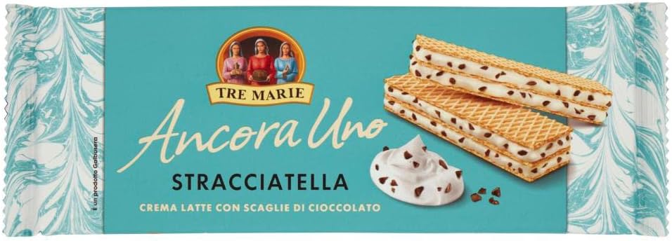 Tre Marie Ancora Uno Wafer Stracciatella - 12 cialde riempite con cioccolato al latte e cioccolato 140 g