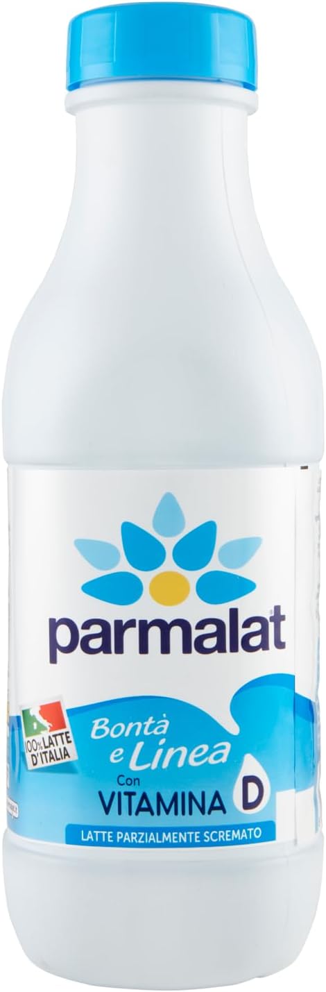 Parmalat Bontà e Linea, Latte UHT Parzialmente Scremato a Lunga Conservazione, con Vitamina D, 1L