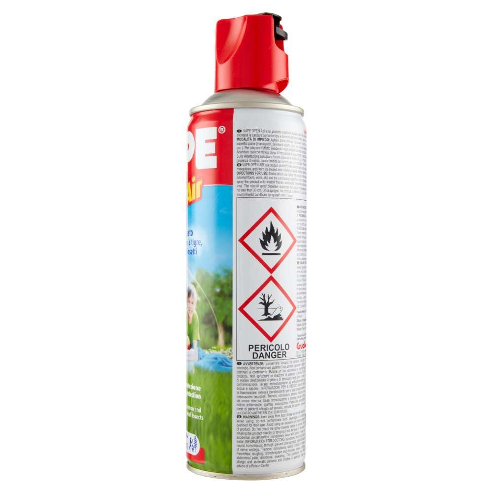 VAPE Insetticida Spray Zanzare Open Air 8 Ore 500 Ml