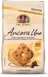 Ancora Uno TRE MARIE Biscotti con frolla al caramello e cioccolato con cristalli croccanti di caramello e gocce di cioccolato - 3 confezioni da 300 grammi