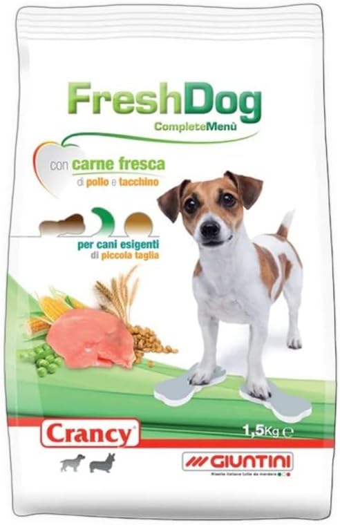 Giuntini Crancy FreshDog Mini per Cani di Piccola Taglia Mangime Completo