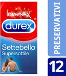 Durex Settebello Super Sottile Preservativi, 12 Pezzi