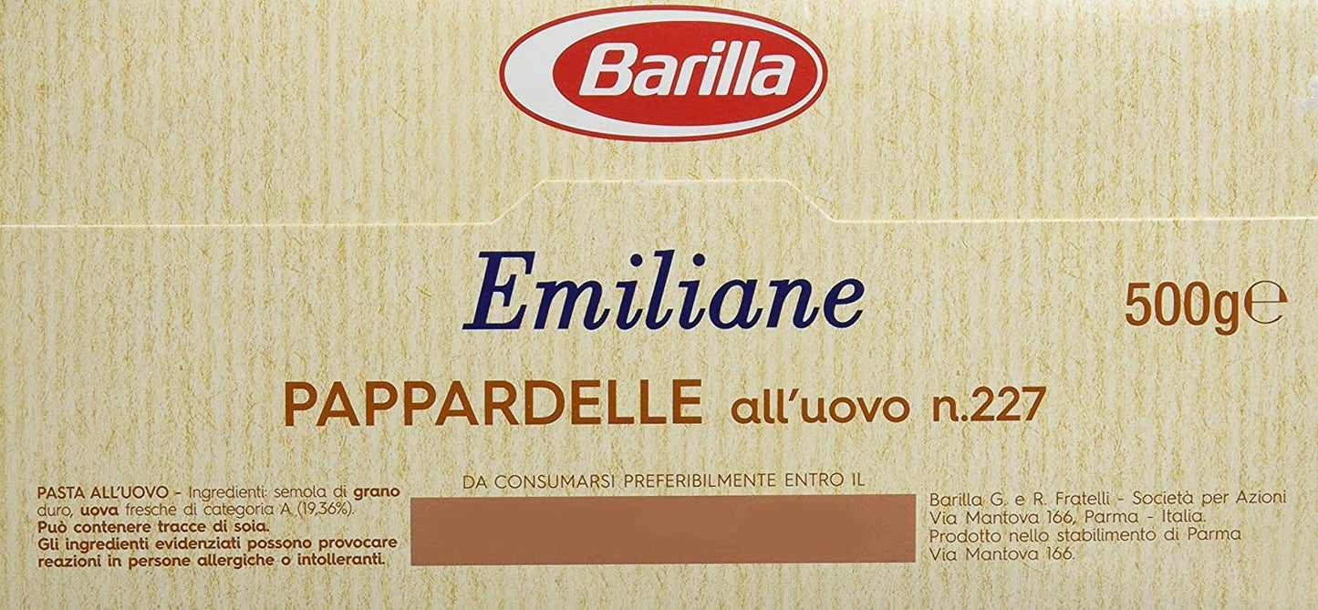 Emiliane Barilla - Pappardelle - 12 confezioni da 500 g [6kg]