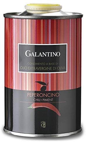 FRANTOIO GALANTINO-Lattine-Oli agli Agrumi e Oli alle Erbe Aromatiche-Olio al PEPERONCINO lt. 0,25 (Confezione 12 Latt.)