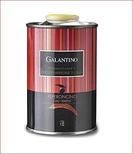 FRANTOIO GALANTINO-Lattine-Oli agli Agrumi e Oli alle Erbe Aromatiche-Olio al PEPERONCINO lt. 0,25 OFFERTA € 5,90
