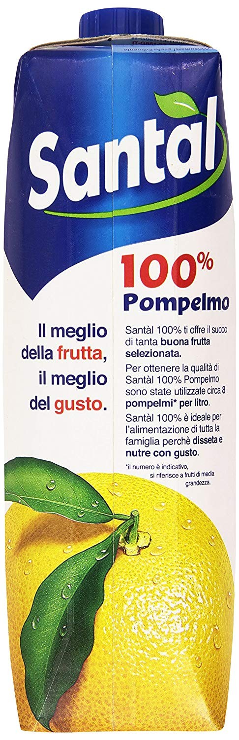 Santal - Succo di Frutta, 100% Pompelmo - 1000 ml