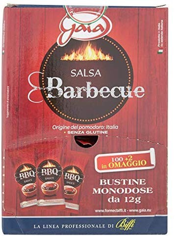 Gaia Salsa Barbecue 102 Bustine Monodose da 12 G - 1224 Gr