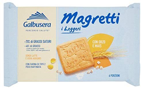 Galbusera - Biscotti Frollini, Con Farine Di Orzo E Mais, A Ridotto Contenuto Di Grassi - 10 pezzi da 350 g [3500 g]
