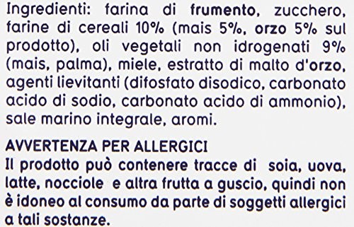 Galbusera - Biscotti Frollini, Con Farine Di Orzo E Mais, A Ridotto Contenuto Di Grassi - 350 G