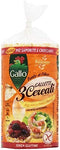 Gallo Gallette Di Riso 3 Cereali Gr.100 - [confezione da 6], Senza glutine