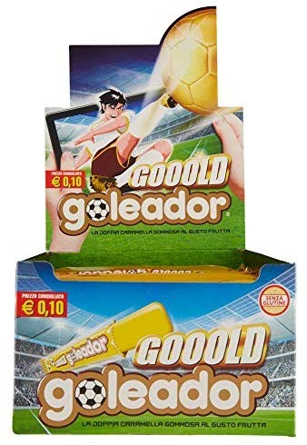 Goleador Gooold, la doppia caramella al gusto frutta - 200 pezzi