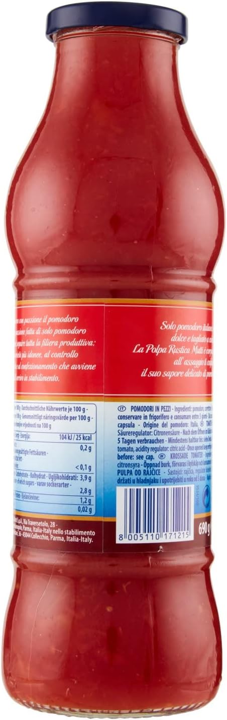 Mutti Polpa a Pezzi di Pomodoro, 690g