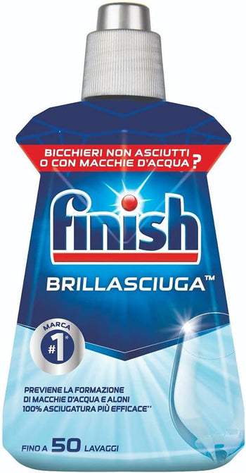 Finish Brillantante Addittivo Lavastoviglie, Regular, 250 ml, Confezione da 4