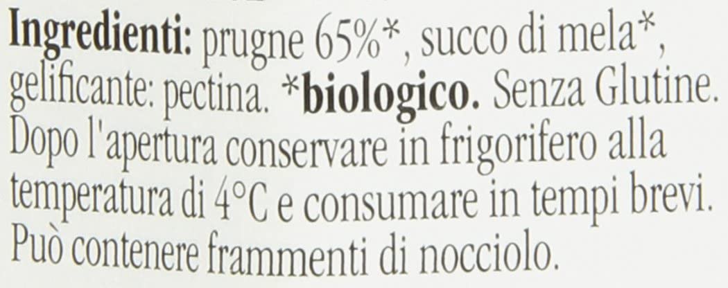 Rigoni - Fior di Frutta, Preparazione di Prugne, 250 g, Prodotto Biologico - [confezione da 3]