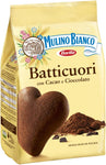 2X Mulino Bianco Batticuori Biscotti Cacao Cacao Italian Breakfast Snack 350g