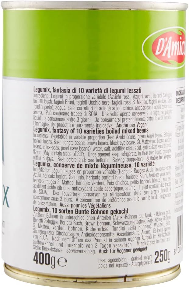 D'AMICO LEGUMIX FANTASI DI LEGUMI LESSATI 400GR